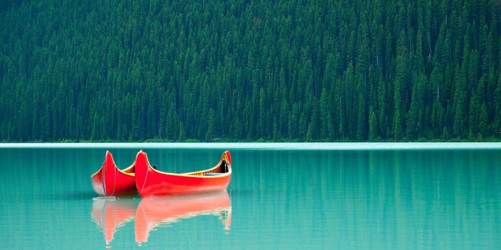 Canoe Lake Western Canada